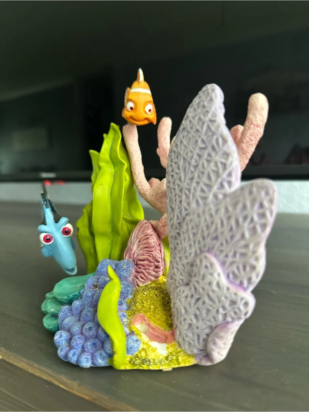 Disney Finding Nemo & Dory Aquarium Reef Ornament in Blue, Orange, Purple, Green